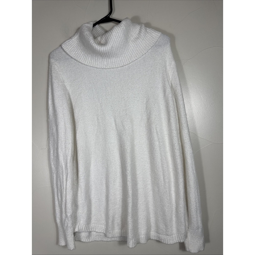 Rachel Zoe Viscose‎ Soft  Women's Turtleneck Ivory Medium Sweater SOFT